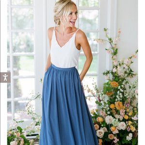 Revelry Clara Chiffon Maxi Skirt - Size 8